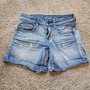 American Eagle Outfitters Light Blue Jean Shorts